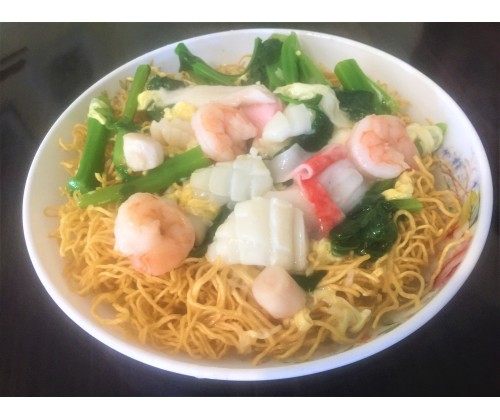 110 Seafood Pan Fried Noodle